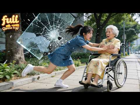 No One Saw Beggar Granny About to Be Hit by Falling Glass—Only a Poor Girl Saved Her! Fate Reversed!