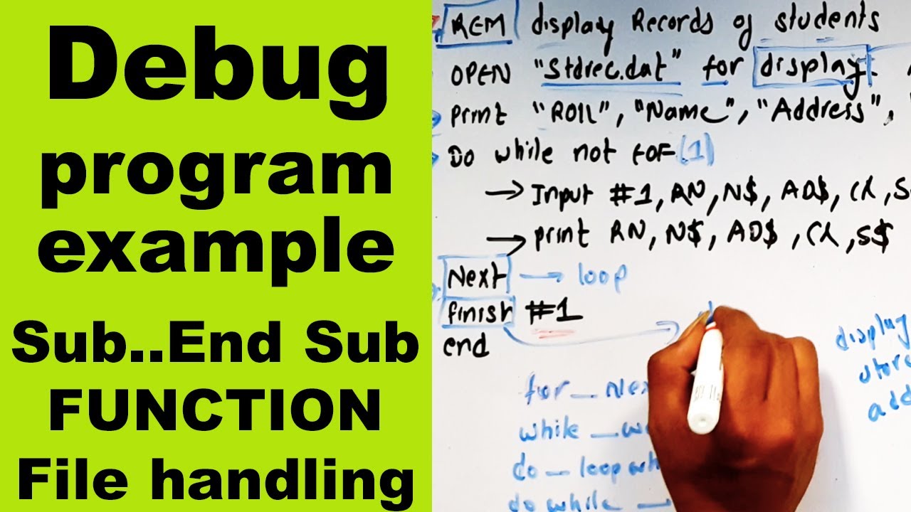 Class 10 QBASIC || Debug with program example || Modular Programming || Readersnepal