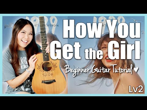 How You Get the Girl 🩵 Taylor Swift 🫶 EASY Guitar Tutorial Beginner Lesson 🎸 Chords & Strumming! 🎶