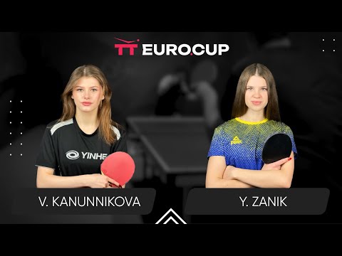 11:10  Vasylysa Kanunnikova - Yulianna Zanik 30.05.2024 TT Euro.Cup Women Ukraine Star. TABLE 4
