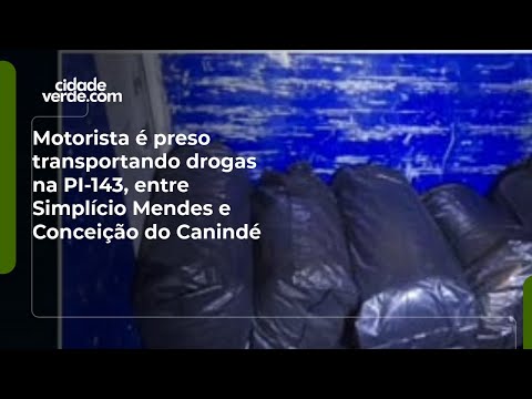 Motorista é preso transportando drogas na PI-143, entre Simplício Mendes e Conceição do Canindé