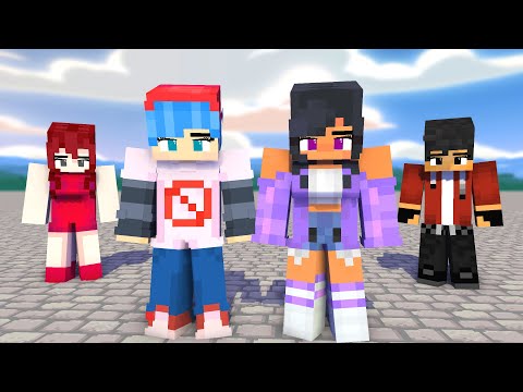 HERO TONIGHT SUPER IDOL YAY ARIGATO FNF BOYFRIEND APHMAU GIRLFRIEND - MINECRAFT ANIMATION #shorts