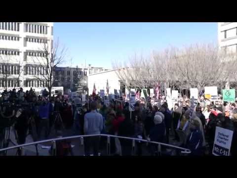 Bill C-51 -  Winnipeg Protest Rally - 2015
