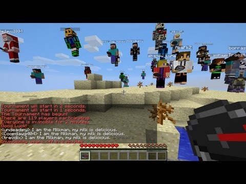 Minecraft Hunger Games w/ 100+ Players :: Killer Snowball!!