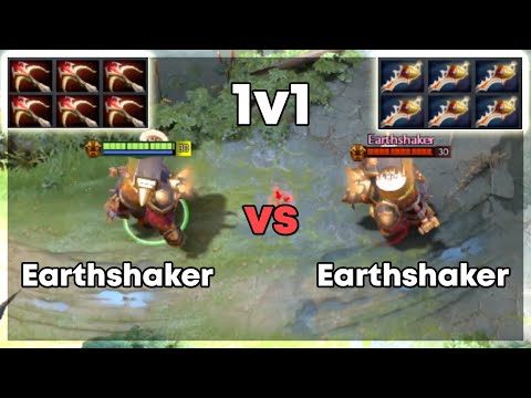 6x Daedalus Earthshaker vs 6x Rapier Earthshaker | Level 30 Dota 2 1v1 | Who Will Win?