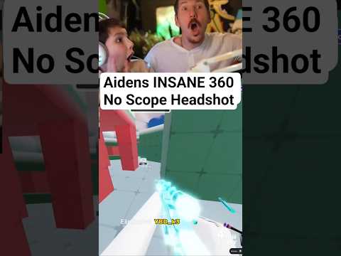 Aiden hits insane 360 no scope in roblox rivals