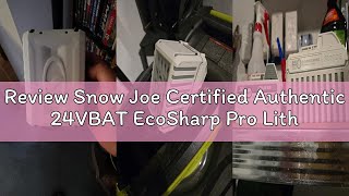 Review Snow Joe Certified Authentic 24VBAT EcoSharp Pro Lithium-Ion Battery, 24 Volt, 4.0-Ah