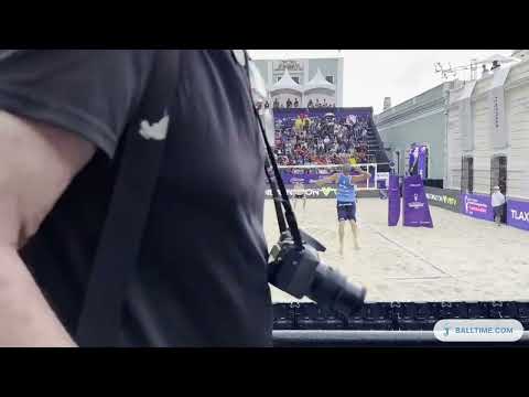 Tlaxcala 2023 - QF - USA vs POL - Partain/Benesh vs. Losiak/Bryl - Baseline View