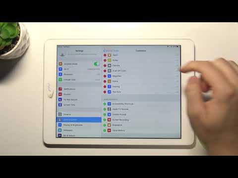 How to Adjust Control Center Shortcuts in iPad Air 1st Generation - Manage Shortcuts