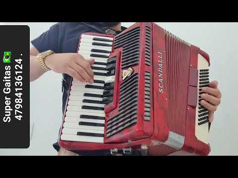 📣 À venda: Acordeon Scandalli Modelo Silvana 80 baixos