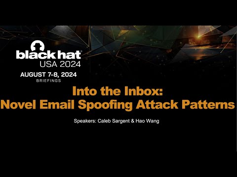 Into the Inbox: Novel Email Spoofing Attack Patterns