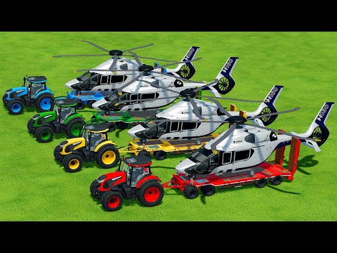 LOAD AND TRANSPORT HELICOPTERS WITH LANDINI TRACTORS - Farming Simulator 22
