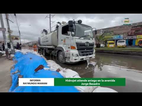#Tacna | Hidrojet atiende aniego en la avenida Jorge Basadre