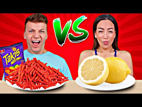 SOUR FOOD VS SPICY FOOD CHALLENGE | Cringe Fam