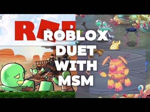 Deadrail duet with workshop fan monster #video #roblox #msm #game #editing #song #viral #popular 