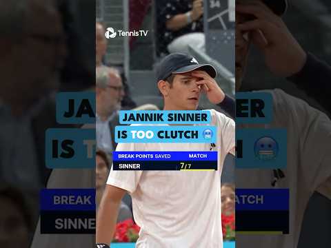 Jannik Sinner is *too* clutch 🤯