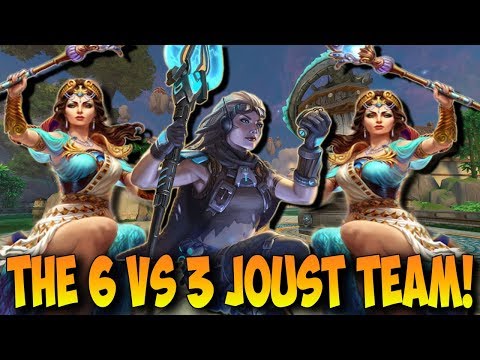 THE 6 VS 3 JOUST TEAM! HOW IS THIS EVEN FAIR?! Ft. DoubleJ & Dave - SMITE