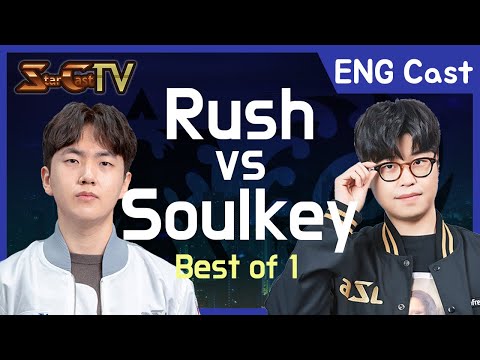 [ENG] Rush vs Soulkey on Shakuras Temple (TvZ) - Starcraft Remastered (StarCastTV English)