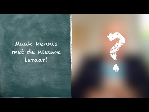 Ken je de nieuwe leraar al?