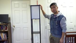 White Floor Lamp Video Assembly and Review