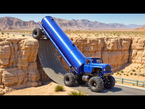 Cars vs Badly UNFINISHED ROADS Challenge #2 - BeamNG.drive Fails & Crashes 2025!