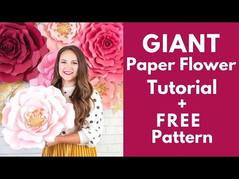 Learn How to Make Giant Paper Rose Flowers, Plus Free ...