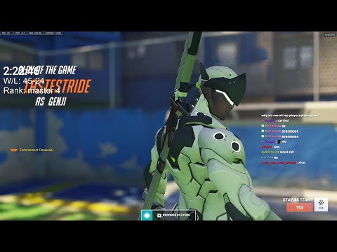 THE FASTEST GENJI EVER - NECROS! GENJI OWERWATCH 2 SEASON 1 GAMEPLAY