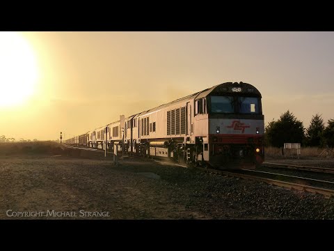 Four CSR's Leading SCT 5PM9 Mixed Freight Train At Sunset (3/3/2024) - PoathTV Australian Railways