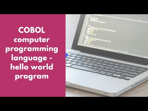 COBOL computer programming language -hello world program