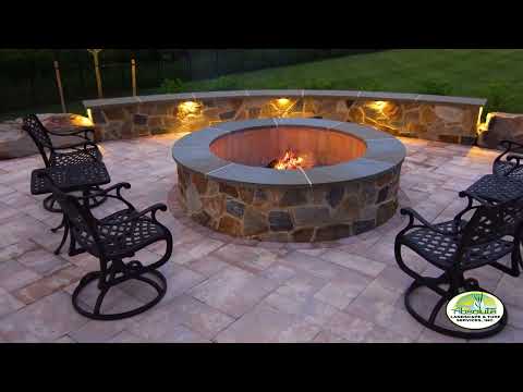 Stone Sitting / Retaining Bench Wall