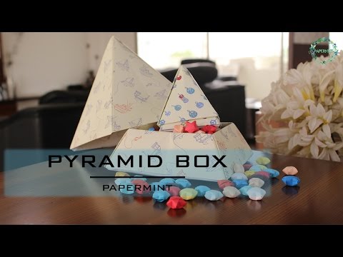 How to make a Pyramid box | DIY | simple paper folding | Box #3