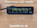 LED pracovné svetlo - 18W LED / 10-30V / ECE R10 (160x45x62mm) - Video Youtube