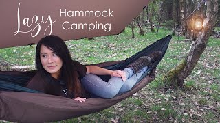 Lazy Hammock Camping • Eyes in the Night 👀 Solo Wild Camping in the Woods