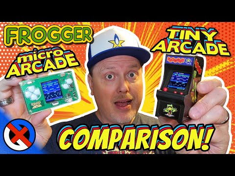 Super Impulse Frogger Tiny Arcade vs. Micro Arcade Review & Comparison