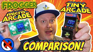 Super Impulse Frogger Tiny Arcade vs. Micro Arcade Review & Comparison