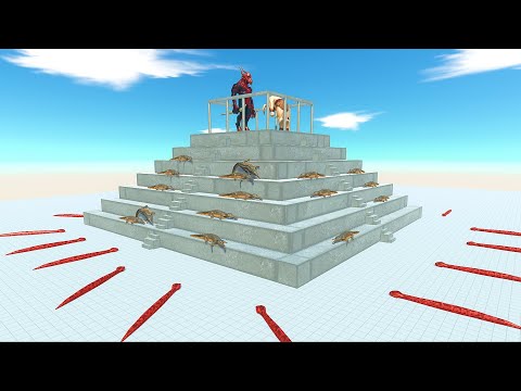 PYRAMID OF DEATH ARENA in animal revolt battle simulator - animal revolt kozarog