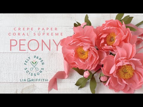 How to Make a Crepe Paper Coral Supreme Peony