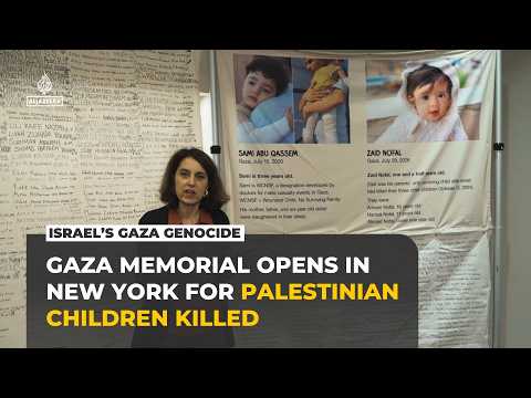 Gaza memorial in New York honours Palestinian children killed in Israel’s war