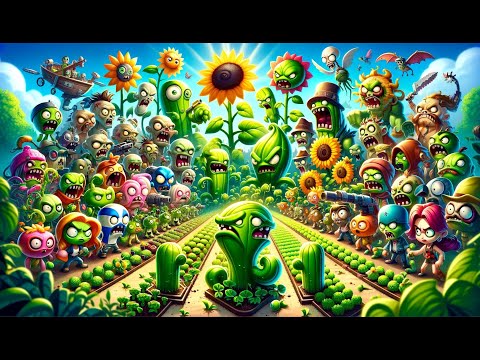 All Plants GREEN vs BLUE - Who Will Win? - PvZ 2 Team Plant vs Team Plant