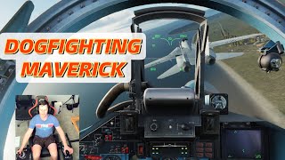 Real Fighter Pilot Dogfights Maverick in Russian Su-33