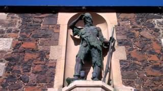preview picture of video 'Robinson Crusoe Andrew Selkirk Statue Lower Largo East Neuk Of Fife Scotland'