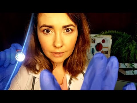 [ASMR] po polsku. Kontrolne badanie lekarskie. Rękawiczki, latarka, klawiatura, dużo osobistej uwagi