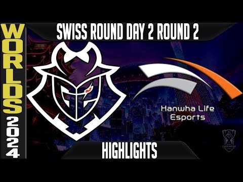 G2 vs HLE 賽事集錦 | 2024年LOL世界賽瑞士賽段第2日第2輪 | G2 Esports vs Hanwha Life Esports (G2 vs HLE Highlights | LoL Worlds 2024 Swiss Stage Day 2 Round 2 | G2 Esports vs Hanwha Life Esports)