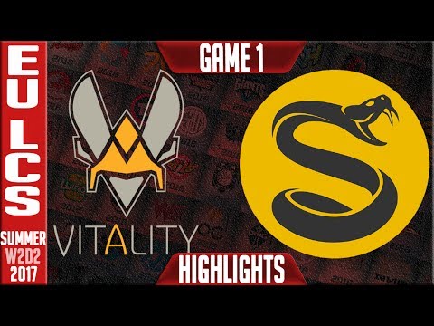 VIT vs SPY Game 1 Highlights | EU LCS W2D2 Summer Split 2017 | Vitality vs Splyce G1