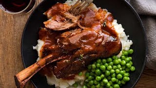 Lamb Shanks with Red Wine Sauce