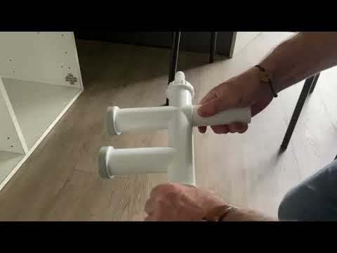 Tubulure de raccordement avec siphon Connectic pour évier 2 bacs VALENTIN