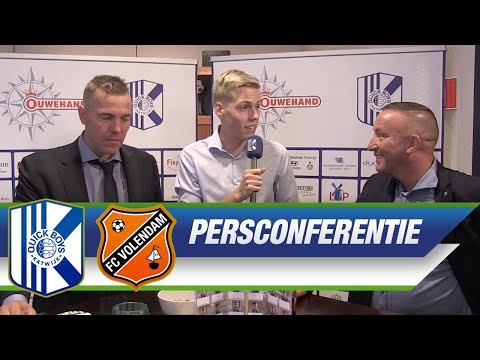 Persconferentie na Quick Boys - Jong FC Volendam (3-1)