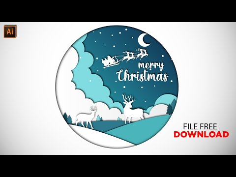 How To Create a Paper Cutout Effect in Adobe Illustrator Tutorial Ai Free File Download