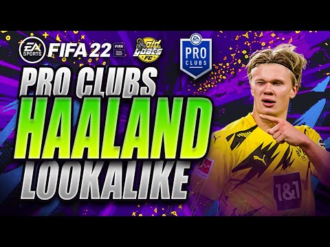 Erling Braut Haaland Player Build Look alike Player Face Fifa 22 Pro Clubs
