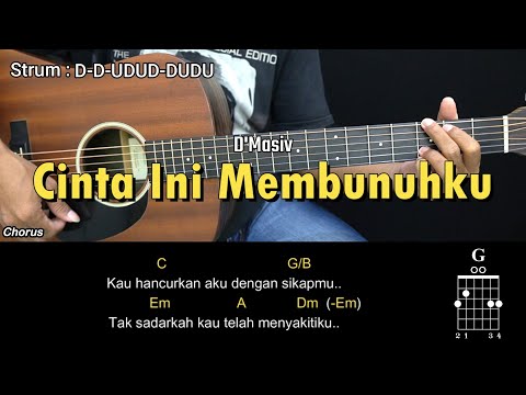 Cinta Ini Membunuhku - D'Masiv | Tutorial Chord Gitar Mudah dan Lirik